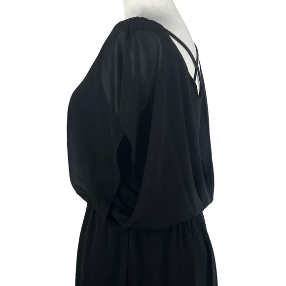 BY ARTISAN MINI V-NECK & CRISS CROSS BACK MINI DRESS WITH JEWEL WAIST DETAIL - Picture 11 of 14